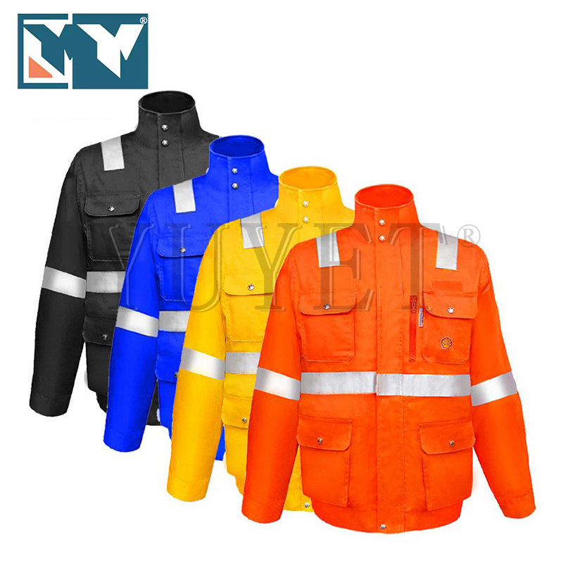 厂家阻燃衬衫式工作服来图防护防火战斗服夏季衬衣防烫长袖