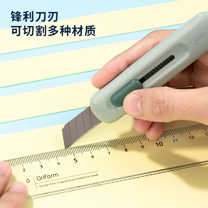 Cuchillo Multiusos Portátil Deli 2079/2079-C, Cuchillo Pequeño para Manualidades, Cortador de Papel