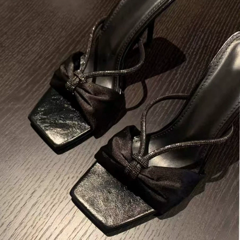 Сандалии, обувь, летом под юбку, высокий шлепок, тапочки, стиль Chanel, западный стиль