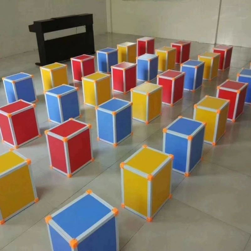 Многофункциональный шестиугольный музыкальный табурет собственного производства производителя для детского сада и школы, табурет для выступлений на сцене, табурет-лестница для хора