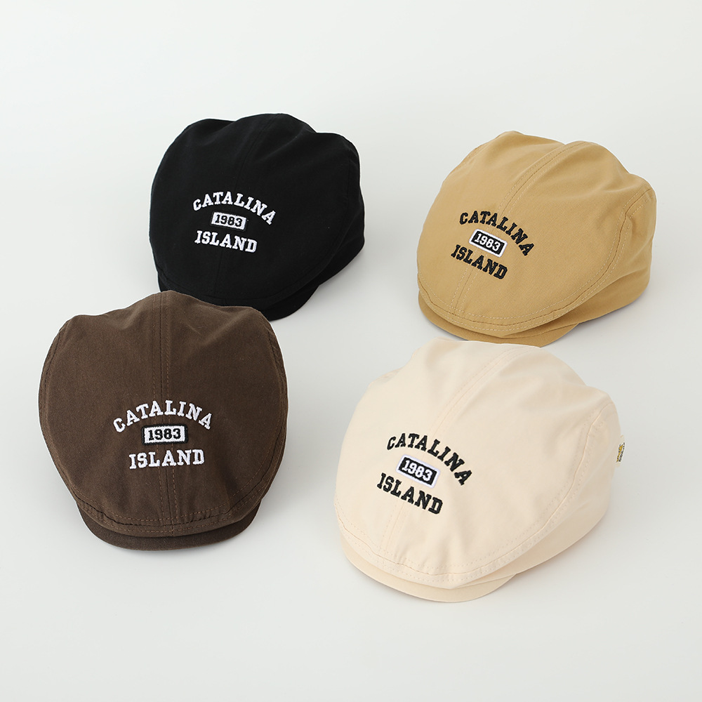 Boina infantil otoño-invierno para niños bebés 2024 nuevo invierno para niños guapo lengua de pato Gran Bretaña