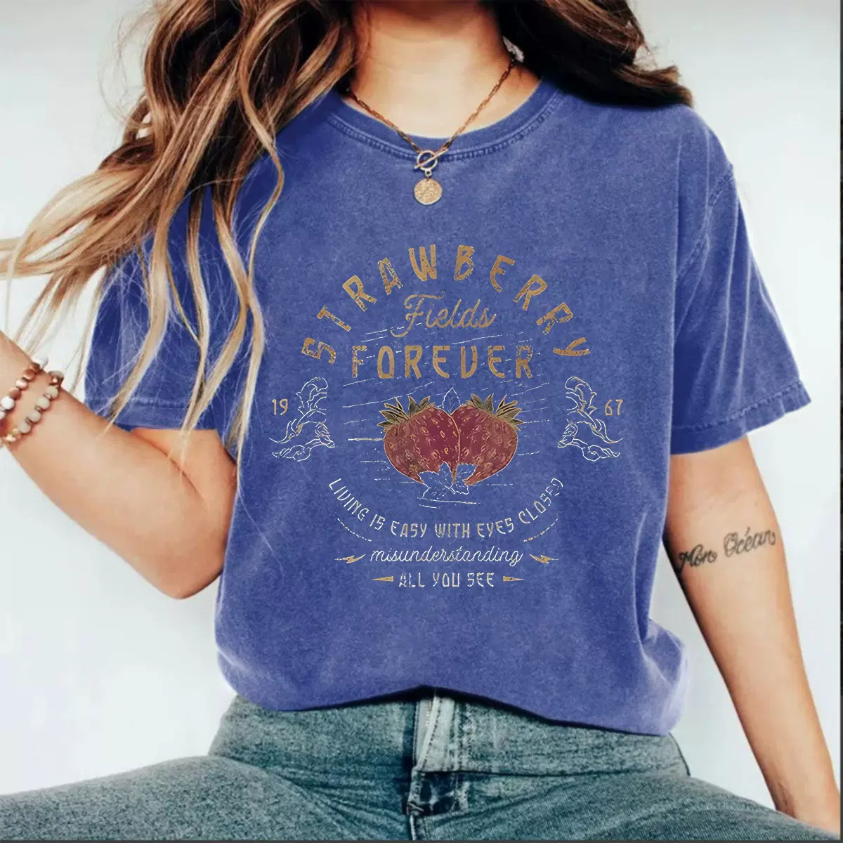 外贸女装夏美式复古街头重磅纯棉水洗做旧T恤男女同款字母印花t恤