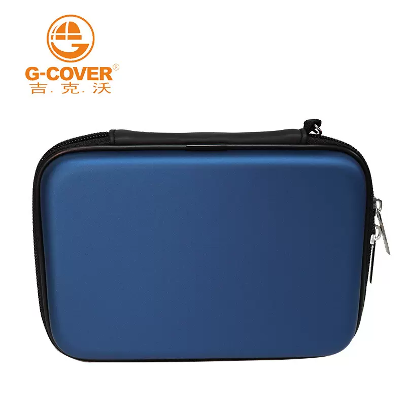 现货批发EVA硬壳蓝色手提式6支装飞镖收纳包多功能飞镖盒