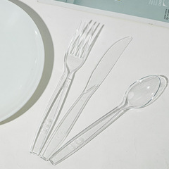 使い捨てナイフフォークスプーンプラスチック販売商用スプーンフォーク軽食サラダピザ梱包用ケーキナイフフォーク