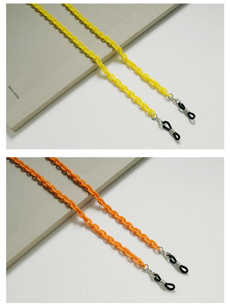 Unisex Gender Retro Simple Style Geometric Acrylic Unisex Glasses Chain