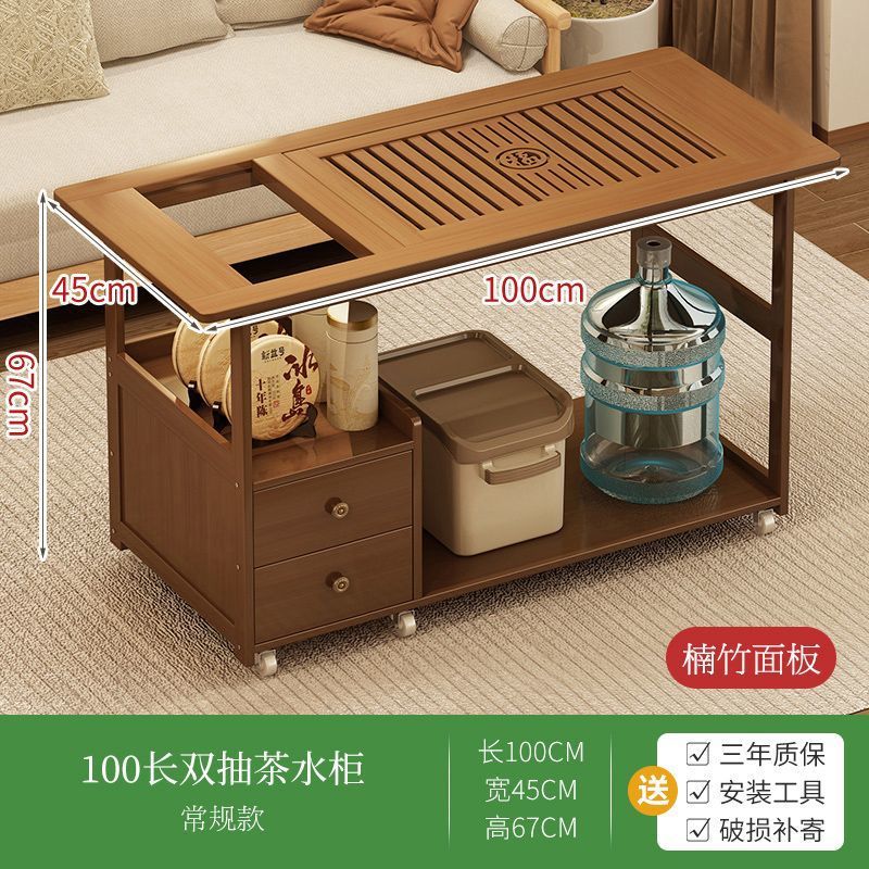 Mesa de té móvil pequeña mesa de té doméstica hervidor de agua integral gabinete de té coche de té mesa de té sofá set de té