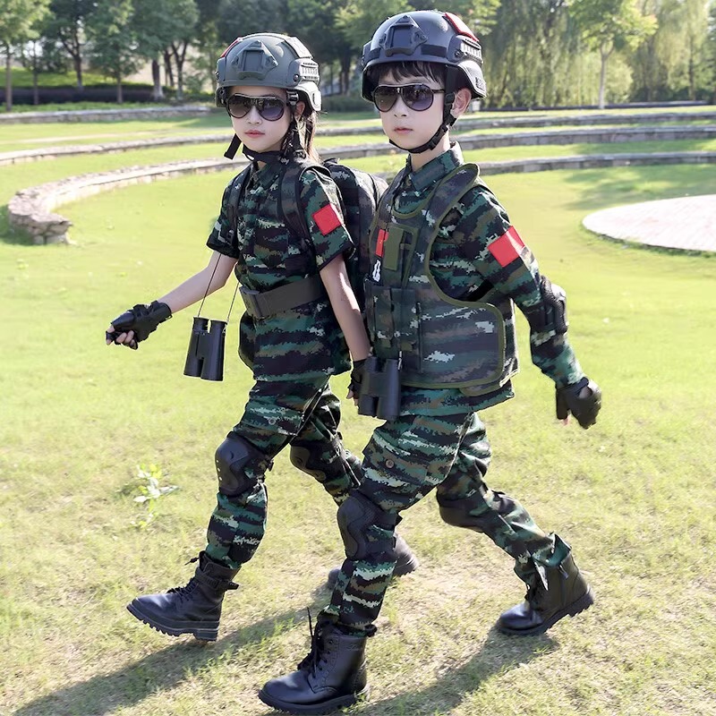 Children's Camouflage Suit 2025 New Special Forces Military Uniform Outdoor Performance Clothing Trendy Cool Style Children's Camouflage Suit 2025 New Special Forces Military Uniform Outdoor Performance Clothing Trendy Cool Style