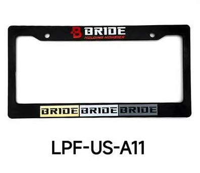 License plate holder/license plate holder: License Plate Frame Plastic Three-Dimensional License - bride