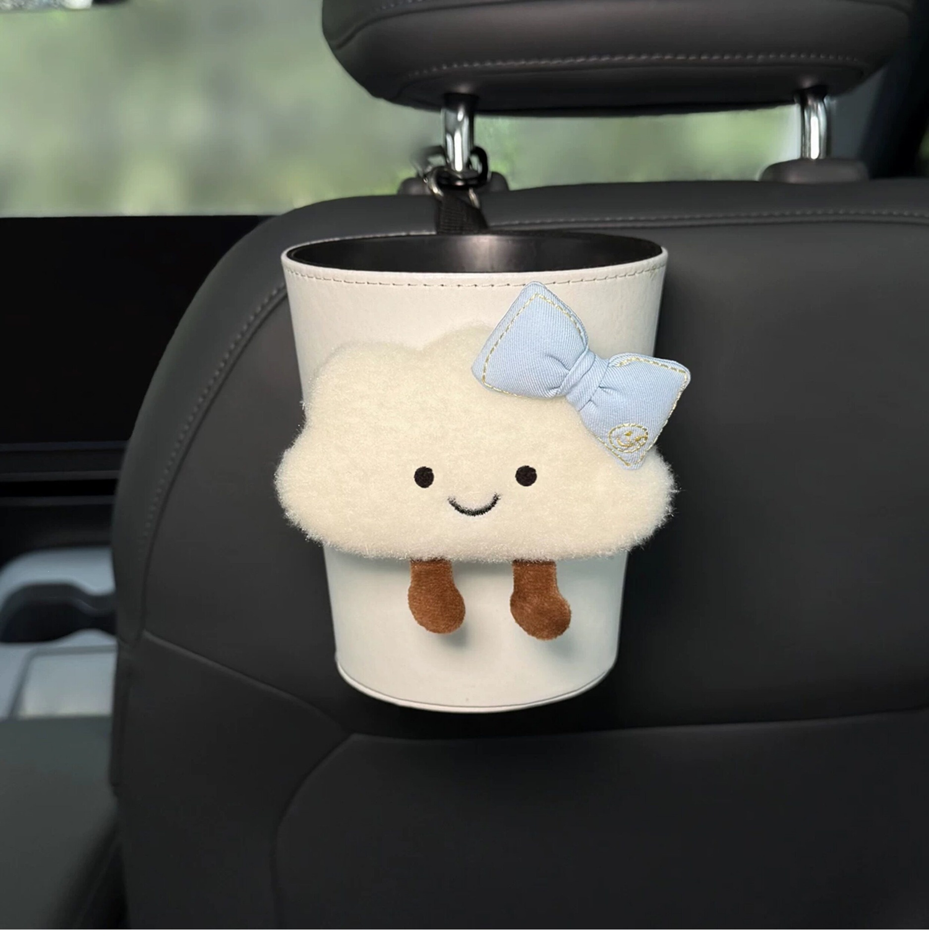 Car-mounted tissue box and trash bin 2-in-1, hanging bag for car interior, 2026 new model, high-end and practical