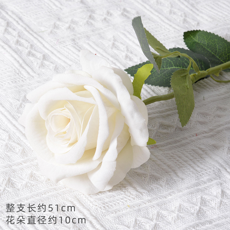 Large white velvet