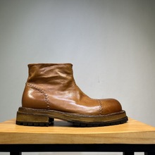 2023男士真皮马丁靴厚底男士靴子皮靴做旧复古厚底男靴子一件代发