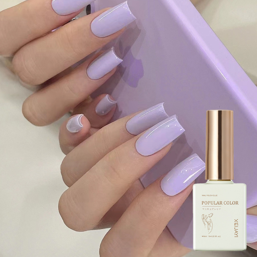 Pure Color new white nail polish glue nude transparent nail polish shop special high-grade nail polish lasting firm Factory wholesale