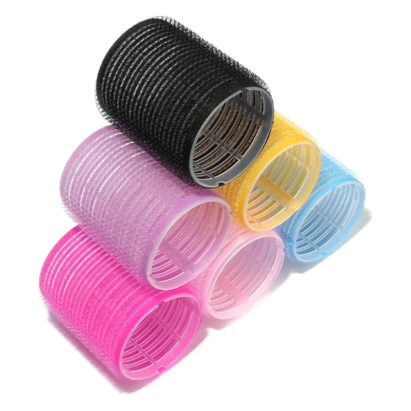 Bulk Transparent Curling Rollers Wholesale Hair Root Volumizing Curlers Air Bangs Curlers Self-Adhesive Hair Rollers Magic Tape