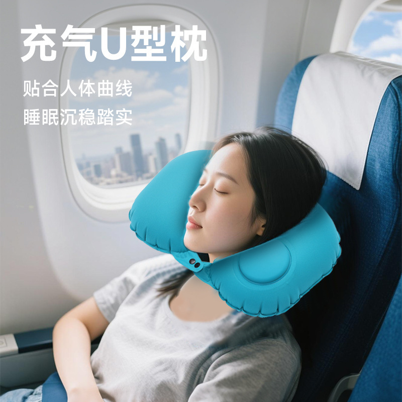 Travel inflatable handheld neck pillow for sleep for traveling