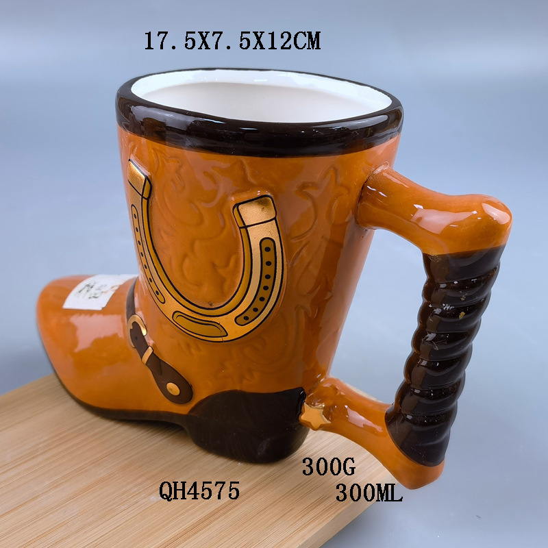 Botas creativas personalizadas de fábrica tazas de cerámica tazas de café tazas de cerámica tazas de bebida decoración para el hogar