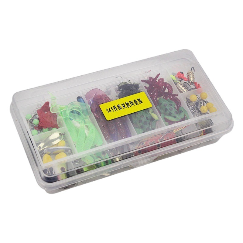 Weihe fábrica al por mayor 141 piezas de Luya cebo traje de natación capa transfronteriza Comercio electrónico cebo traje de cebo de pesca