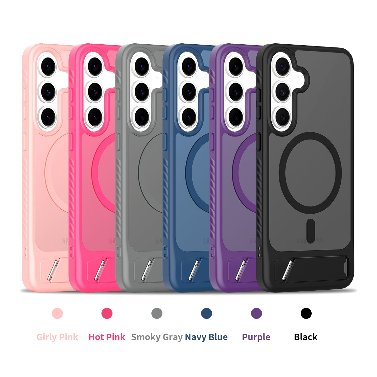 Adecuado para Samsung S25FE soporte horizontal carcasa para teléfono móvil Fengshang Skin Sense N52 soporte magnético invisible de una sola palabra fábrica