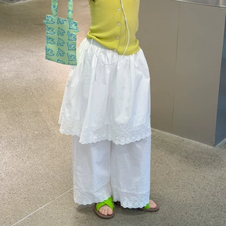 花与寻女童裙裤2026年夏季新款韩版假两件叠穿百搭裙裤甜酷学院风