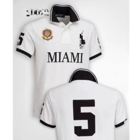 Summer Polo Shirt, Embroidered Short-Sleeve, Plus Sizes S–XXL, Leisure Casual