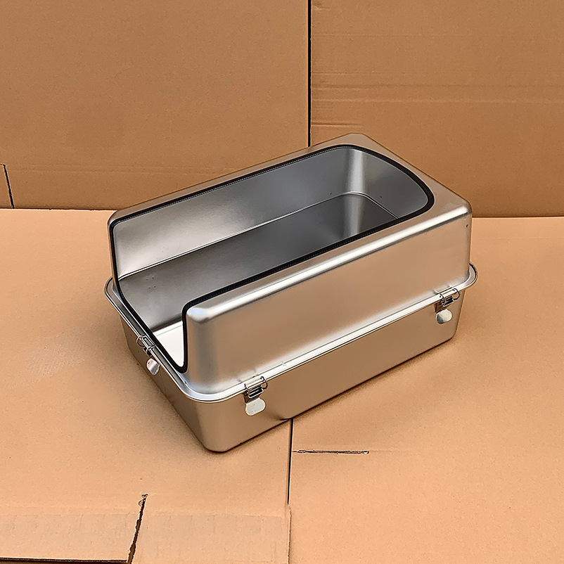 초대형 스테인레스 스틸 고양이 화장실, 높은 울타리, 물 튀김 방지 고양이 쓰레기통, 낮은 발 고양이 새끼 고양이 개방형 고양이 쓰레기통