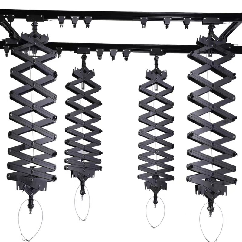 影棚天花路轨4吊4轨摄影灯吊架演播室套装四轨四吊臂灯光吊架