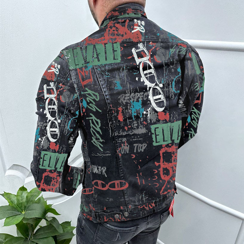 Veste en jean imprimée américaine haut de gamme pour homme de marque de mode printemps et automne 2024 nouvel article 3655_voghion.com