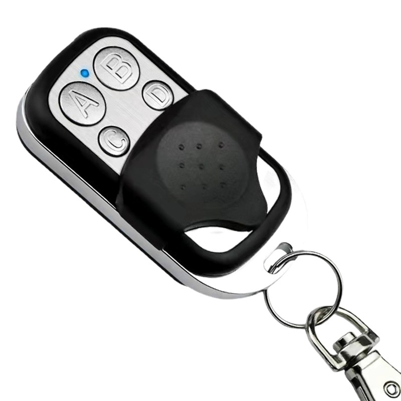 Control remoto duplicador de llaves para puertas de garaje 433M, copia de control de acceso transfronterizo, metálico de cuatro botones, actualización industrial.
