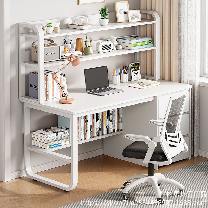 Computer Desk Desk Bookshelf Integrated Student Desk Home Bedroom Simple Study Desk Writing Desk Office Table