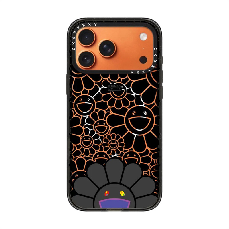 The third bullet black bottom probe black sunflower transparent black frame [magsafe magnetic suction]