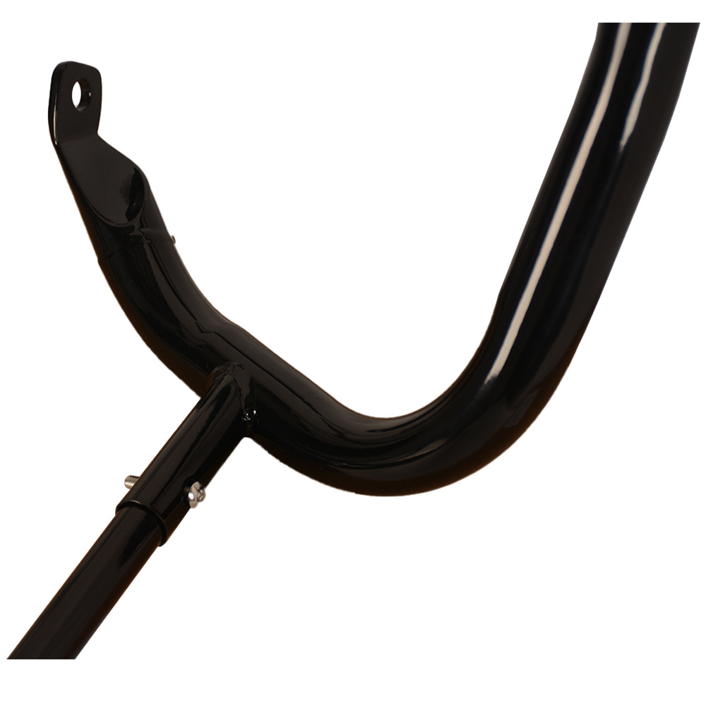Painted Carbon Steel Harley 14-24 Glide Painted Carbon Steel Rear Bumper with Tow Bar 1.25 Thick Steel Mold