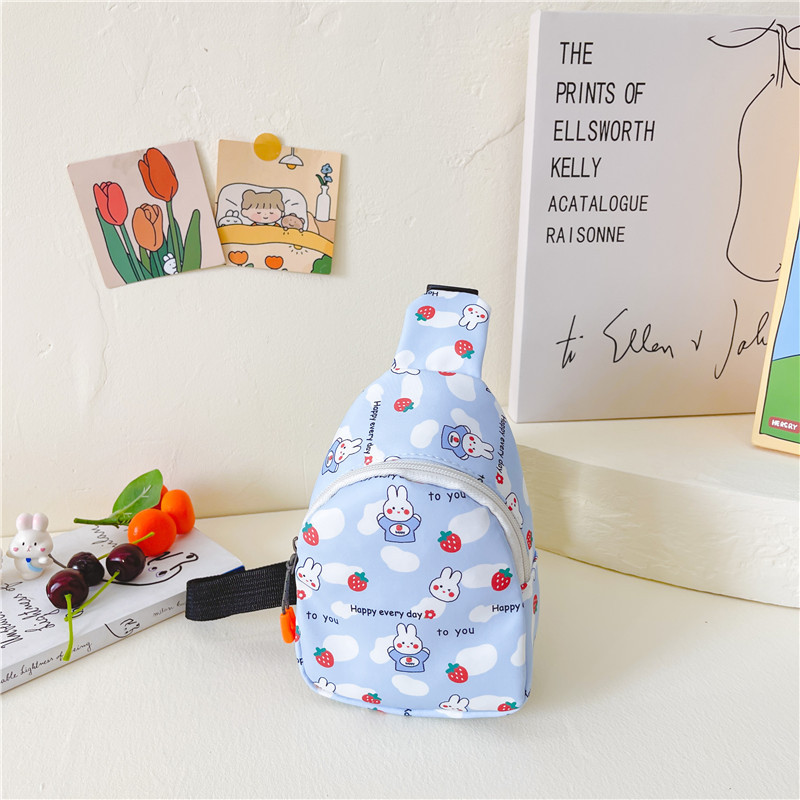 Bolso DE LOS NIÑOS lindo conejo impreso bebé monedero moda niños y niñas bolso de pecho estilo occidental bolsa de mensajero