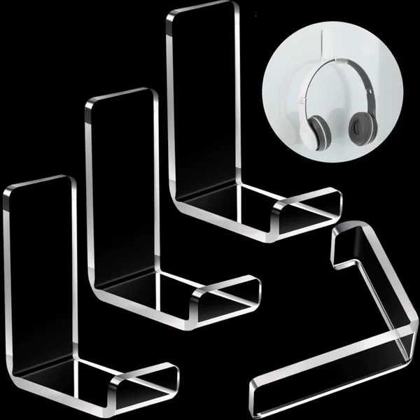 Acrylic earphone hook, earphone stand, adhesive earphone storage rack, wall-mounted earphone display rack, hook