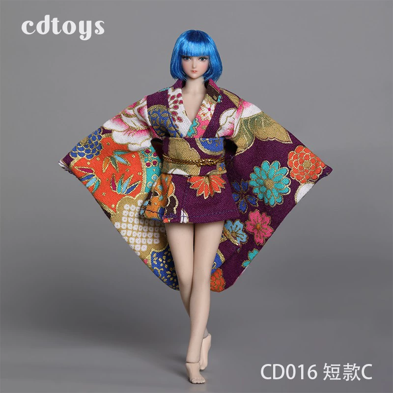 Оптовые CDTOYS CD016 1/12 Женские солдаты кимоно подходит для TBLEAGUE1: 12 наборов