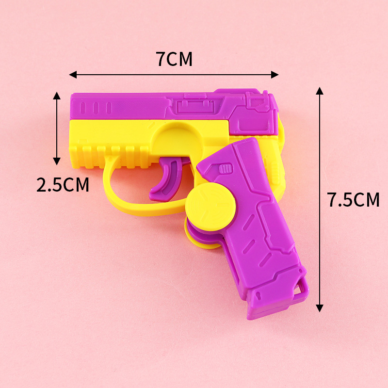 Dedo giroscopio pistola automática revestimiento pistola giroscopio de punta de dedo doble función juguetes descomprimidos al por mayor puestos de mercado nocturno transfronterizo