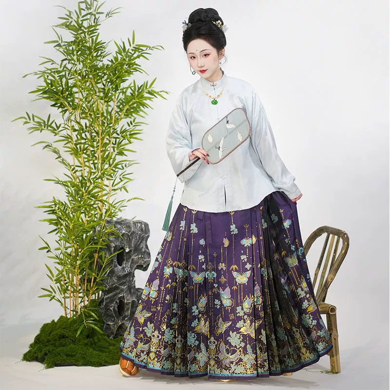 Оригинальный "Сломанный кокон" Ming Makeup Цветочная юбка с лапшой