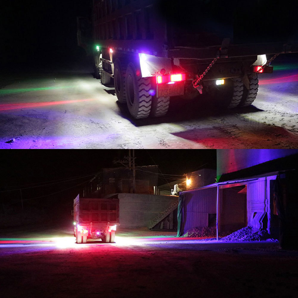 Cross-Border High-Brightness Truck Side Lights 24V Led Flowing Truck Lights Red Yellow Blue Green White Side Lights Truck Side Lights Warning Lights