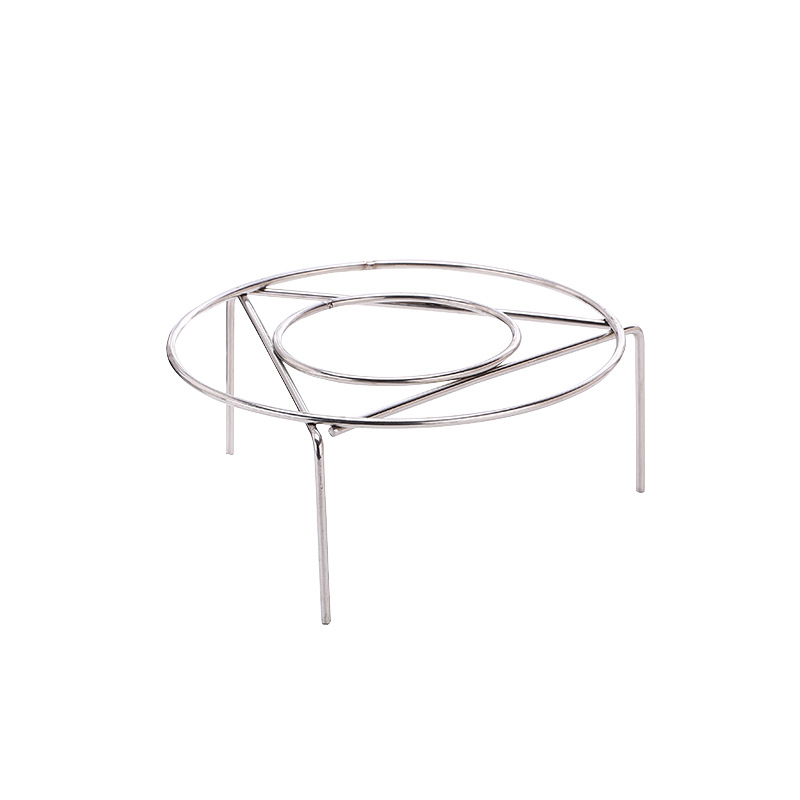 Fábrica directa 201 no magnético de acero inoxidable vapor de cocina aparatos de cocina engrosar el marco de vapor de tres patas olla de presión de vapor