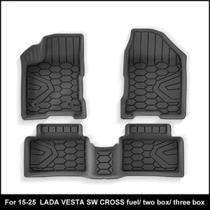 15-25 Lada Vesta Sw Cross modelləri üçün TPE avtomobil və baqaj döşəmələri