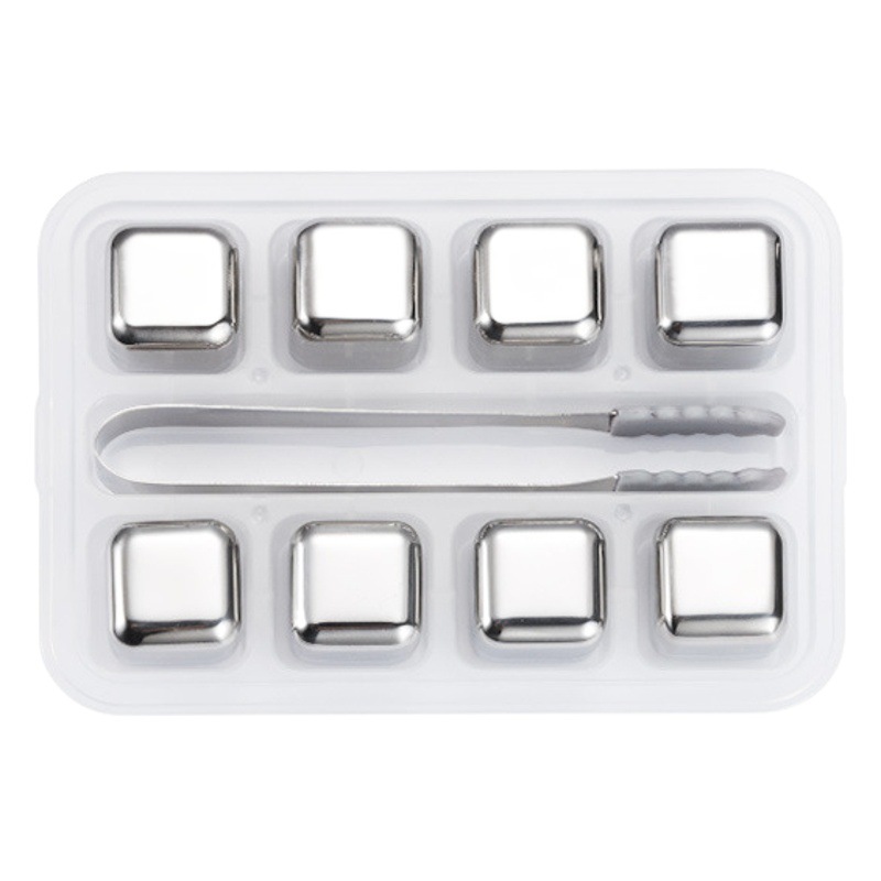Stainless Steel Ice Cube 304 Frozen Ice Wine Stone Set Metal Ice Ball Wine Whiskey Ice Bar 27mm