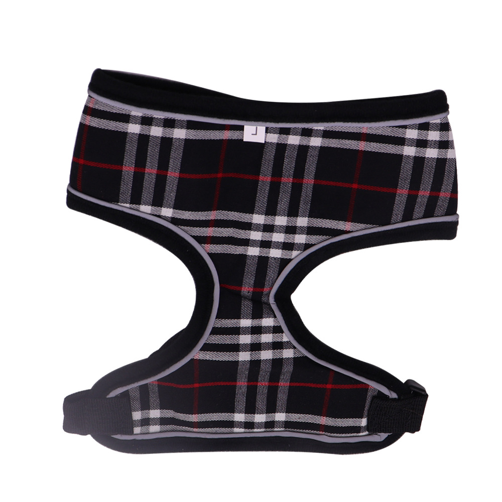 Correa transpirable para el pecho para mascotas, cuerda de tracción para perros pequeños, gato y perro, grueso en forma de I, reflectante, anti-liberación, pecho y espalda