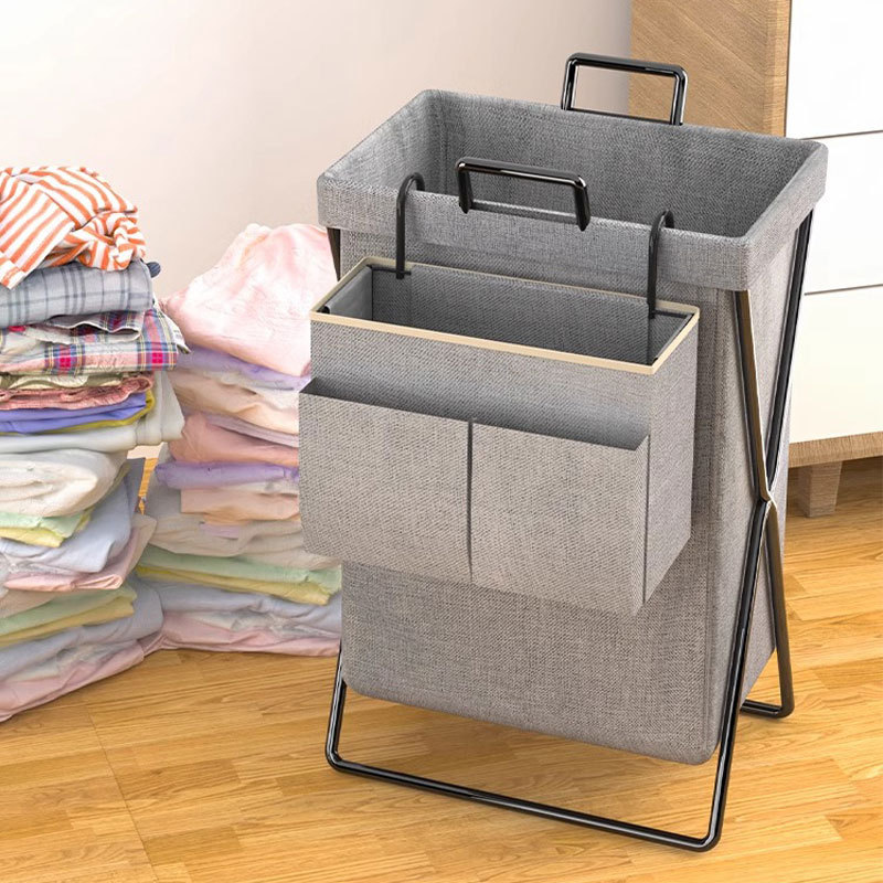 Cesta de lavandería ropa sucia cesta de almacenamiento cesta de lavandería plegable hogar Baño sala de estar lavandería cesta de la ropa bolsa