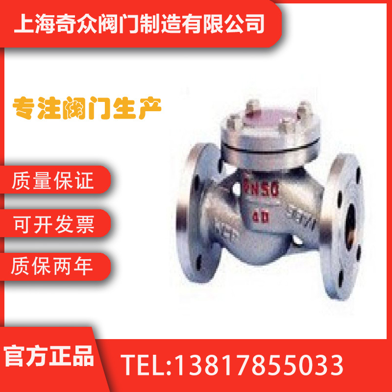 H41N-25 40天然气升降式止回阀 导热油耐酸碱法兰液化气阀门