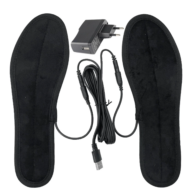 USB Heated Insoles, Washable, Multi-Size 35–46, 1.5 m Power Cable