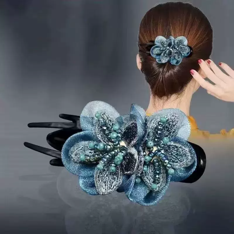 Аксессуар для волос, зажим для волос Hairgrip, заколки, краб-зажим, цветочная отделка