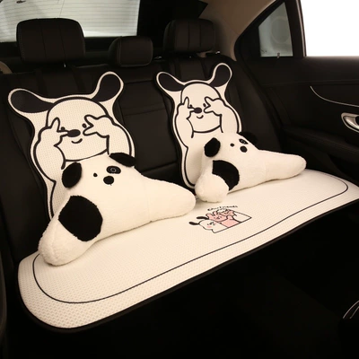 Car Cushion Advanced Sense New Summer Cool Cushion Women Ice Silk Seat Cushion Four Seasons Universal Cute Seat Cover Seat Cover