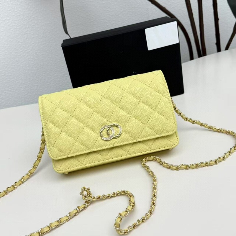 Xiaoxiangfeng キャビア菱形チェーンバッグ 2025 新しい woc フォーチュンバッグシングルショルダークロスボディバッグファッションレディースバッグ|undefined