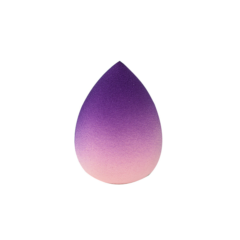 Huevo de belleza de color degradado, soplo de polvo, poliuretano transfronterizo, gotas de agua, esponja de maquillaje, maquillaje, fábrica de huevos, venta al por mayor personalizada