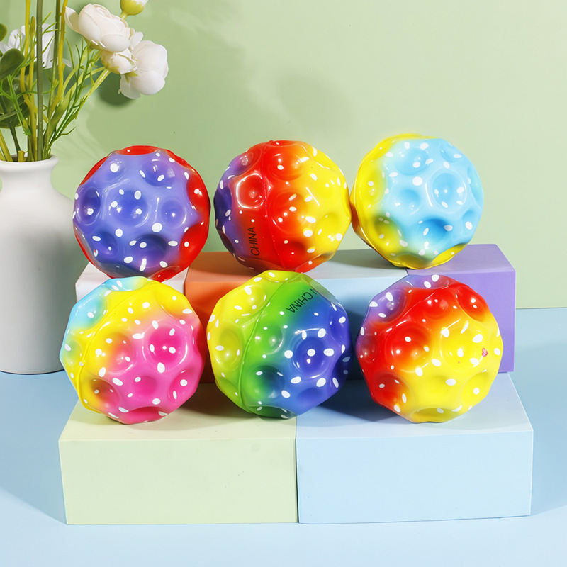 6.3cm Mini Parent-Kids Interactive Wrist High Elastic Ball Pu Pressure Foaming Mute Sports Children's Toy