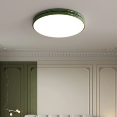 臥室燈吸頂燈法式奶油風主臥書房燈全光譜護眼中古包豪斯房間燈具