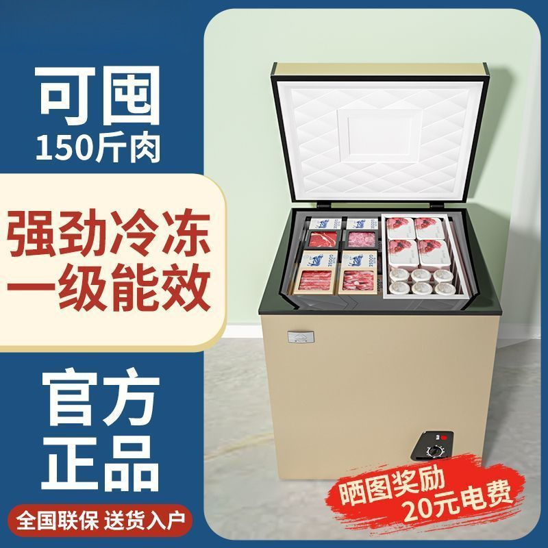 冰冷柜小型大容量商用冰柜两用卧式双温冷冻迷你电冰箱冷藏|undefined